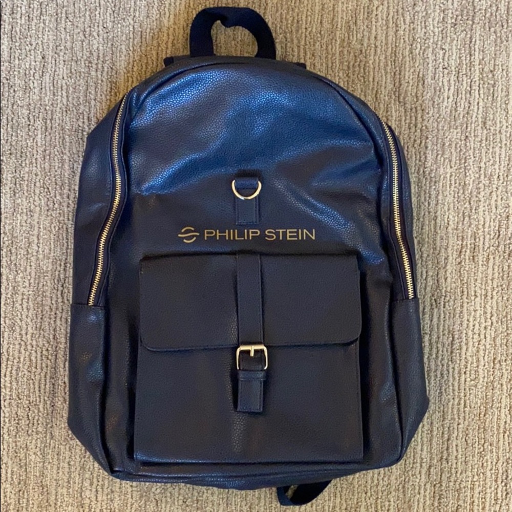Like New/Excellent Philip Stein Leather Backpack.